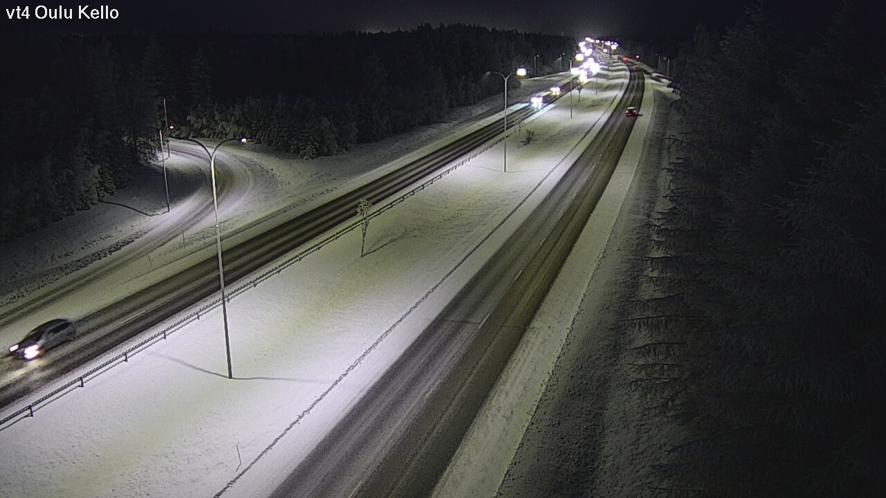 Weather Camera Image Väg 4 Uleåborg, Kello, Oulu, Pohjois-Pohjanmaa