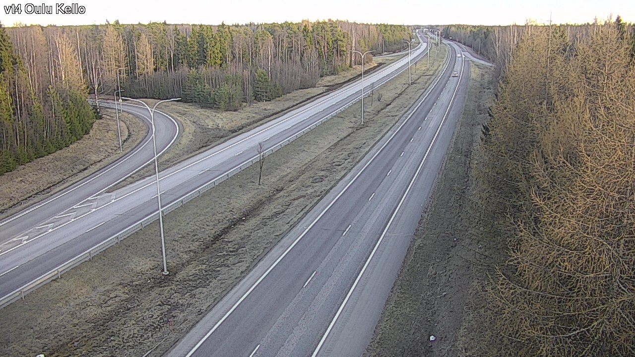 Weather Camera Image Väg 4 Uleåborg, Kello, Oulu, Pohjois-Pohjanmaa