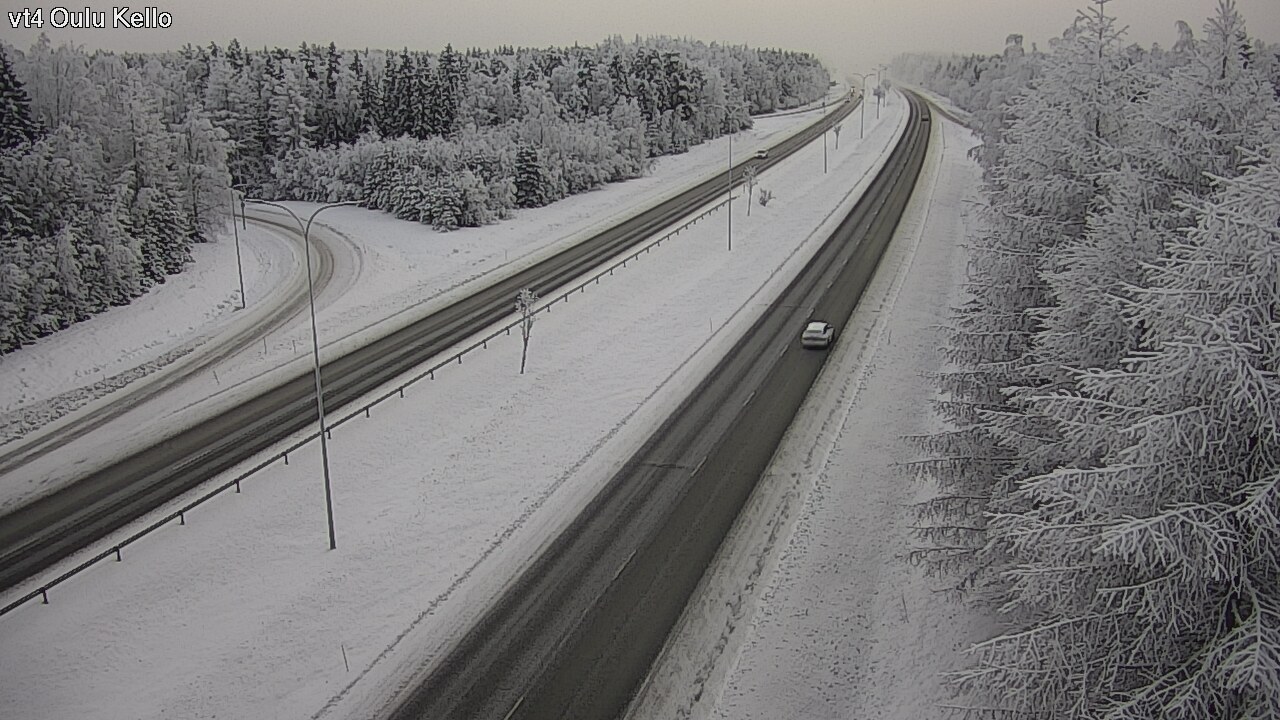 Weather Camera Image Väg 4 Uleåborg, Kello, Oulu, Pohjois-Pohjanmaa