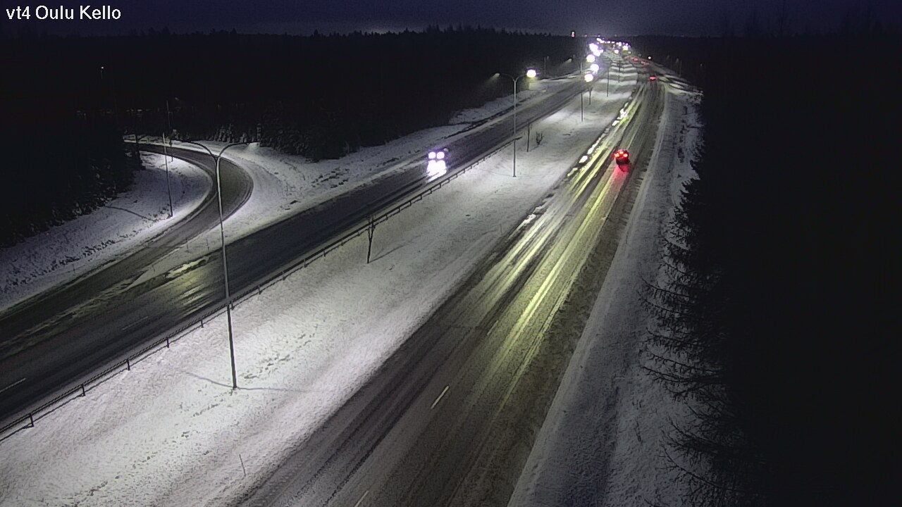 Weather Camera Image Road 4 Oulu, Kello, Oulu, Pohjois-Pohjanmaa