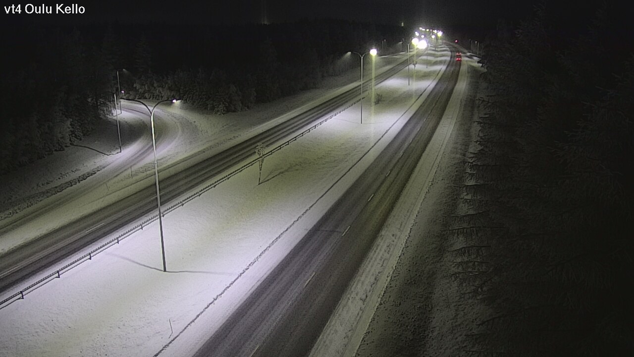 Weather Camera Image Väg 4 Uleåborg, Kello, Oulu, Pohjois-Pohjanmaa