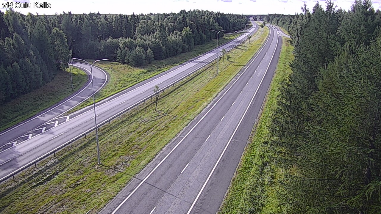 Weather Camera Image Road 4 Oulu, Kello, Oulu, Pohjois-Pohjanmaa