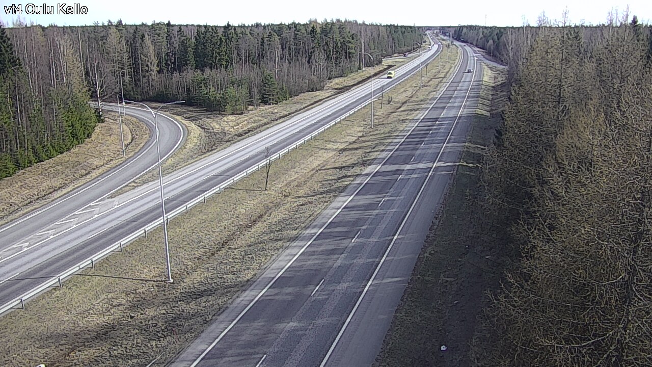 Weather Camera Image Väg 4 Uleåborg, Kello, Oulu, Pohjois-Pohjanmaa