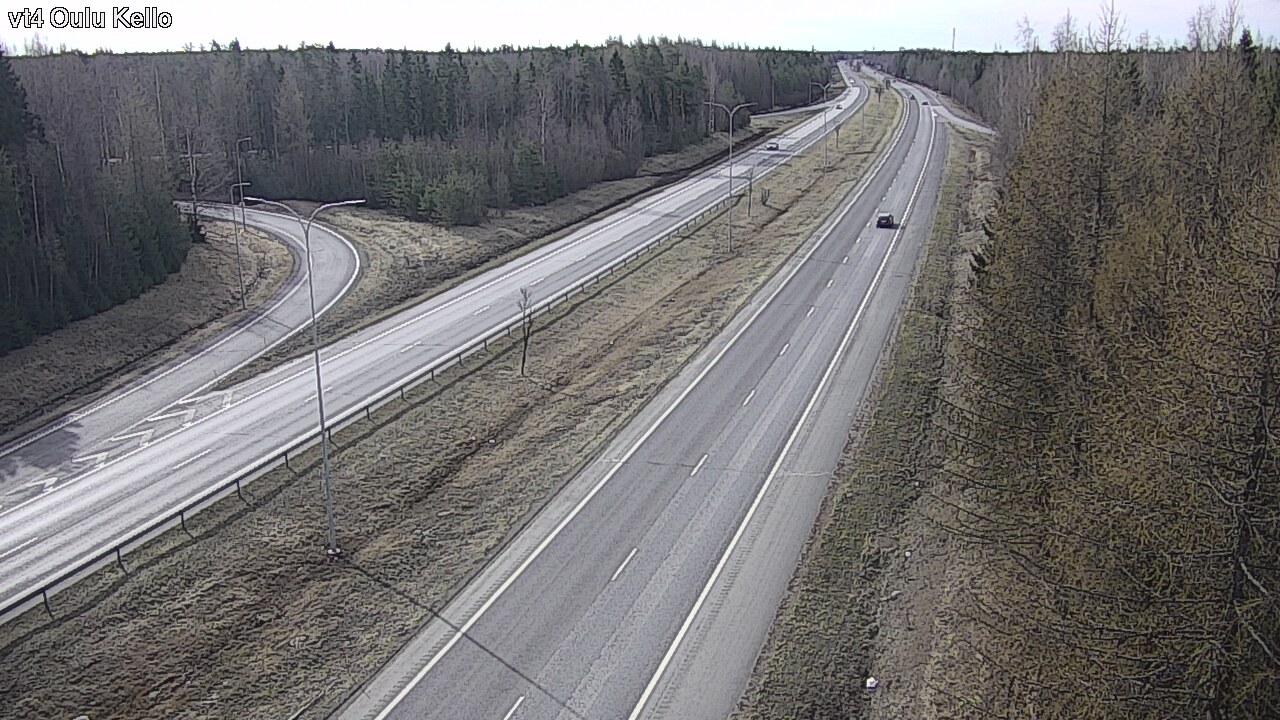 Weather Camera Image Väg 4 Uleåborg, Kello, Oulu, Pohjois-Pohjanmaa