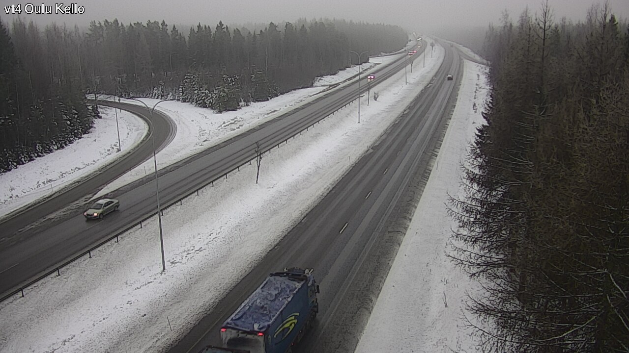 Weather Camera Image Road 4 Oulu, Kello, Oulu, Pohjois-Pohjanmaa