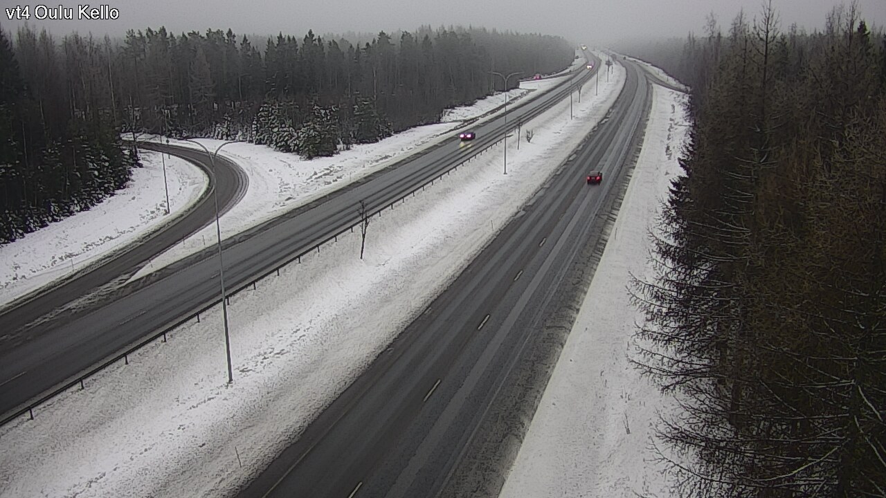 Weather Camera Image Road 4 Oulu, Kello, Oulu, Pohjois-Pohjanmaa