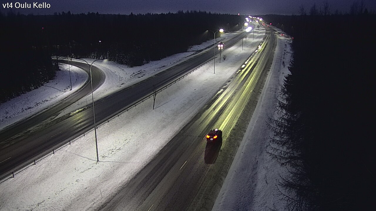 Weather Camera Image Road 4 Oulu, Kello, Oulu, Pohjois-Pohjanmaa