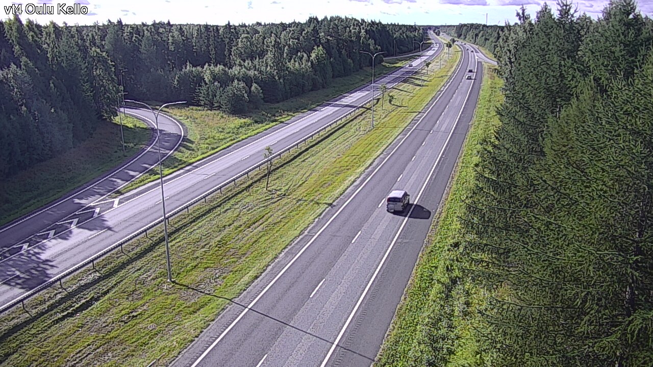 Weather Camera Image Road 4 Oulu, Kello, Oulu, Pohjois-Pohjanmaa