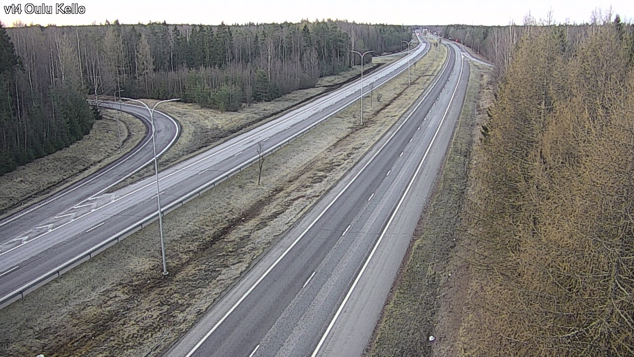 Weather Camera Image Väg 4 Uleåborg, Kello, Oulu, Pohjois-Pohjanmaa
