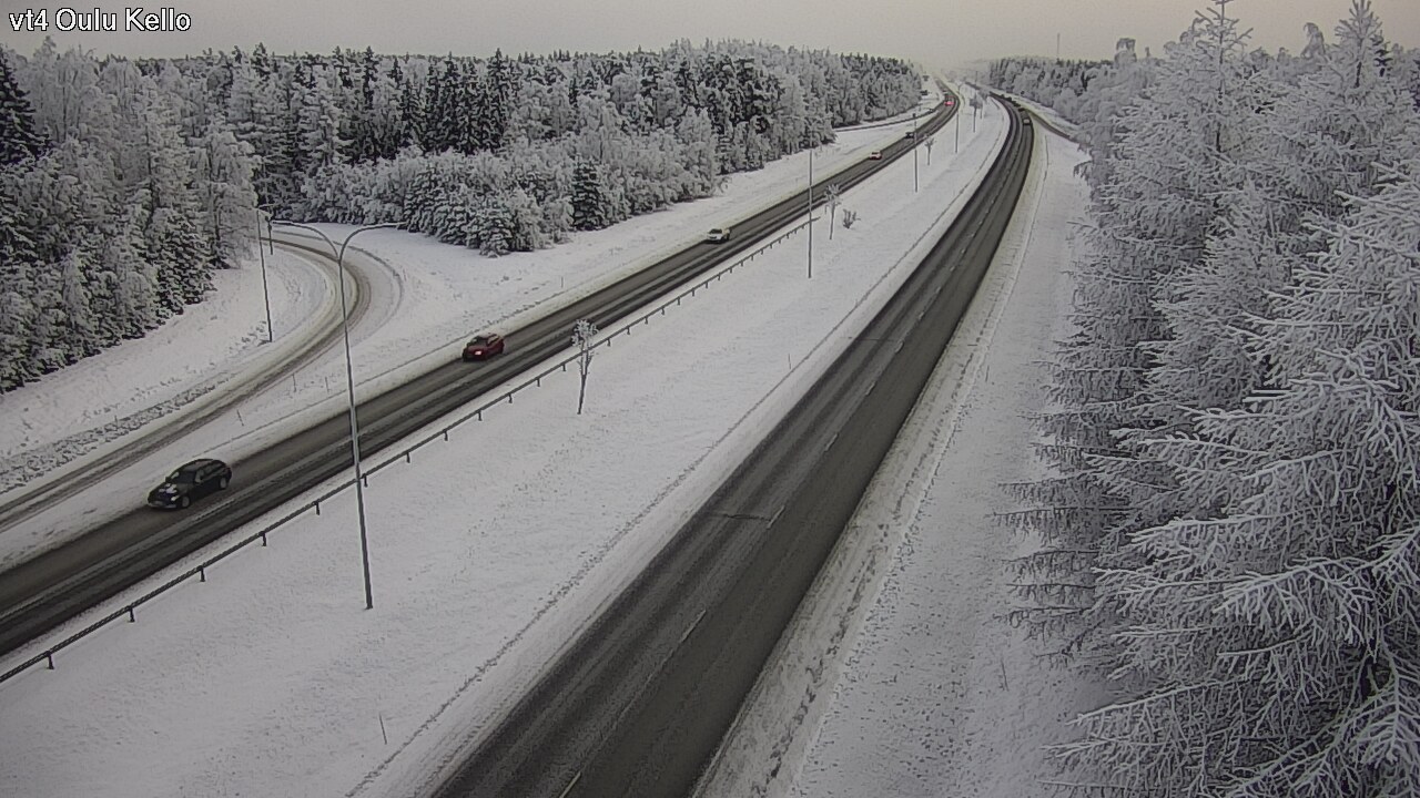 Weather Camera Image Väg 4 Uleåborg, Kello, Oulu, Pohjois-Pohjanmaa