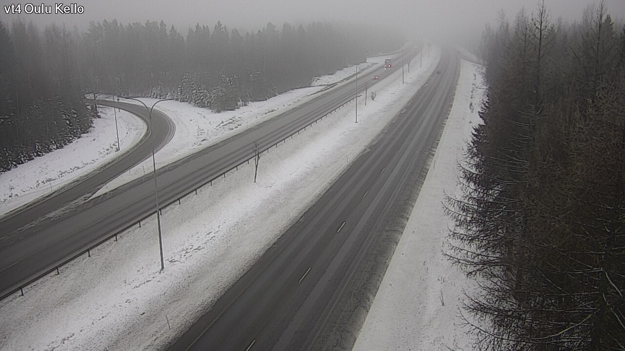 Weather Camera Image Road 4 Oulu, Kello, Oulu, Pohjois-Pohjanmaa