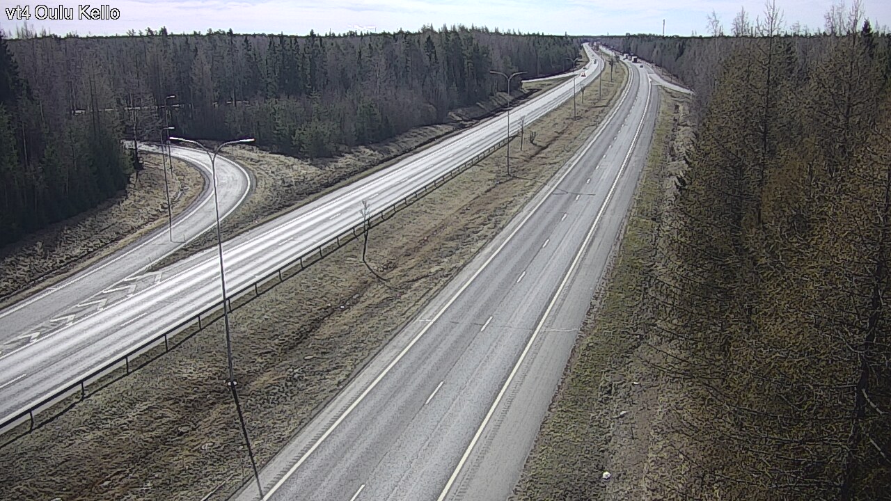 Weather Camera Image Väg 4 Uleåborg, Kello, Oulu, Pohjois-Pohjanmaa