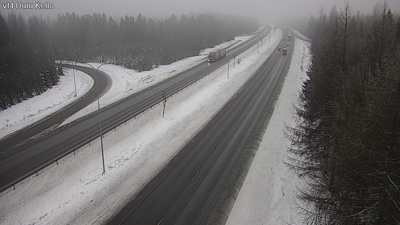 Weather Camera Image Road 4 Oulu, Kello, Oulu, Pohjois-Pohjanmaa