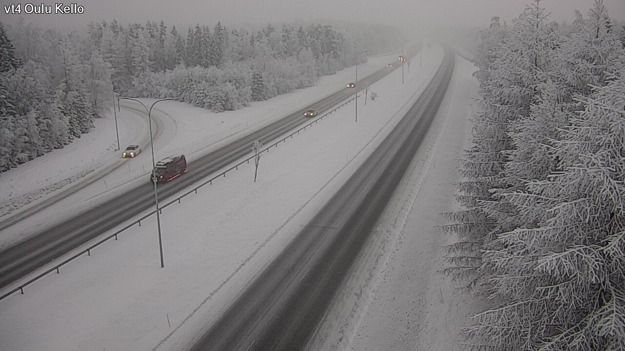 Weather Camera Image Väg 4 Uleåborg, Kello, Oulu, Pohjois-Pohjanmaa