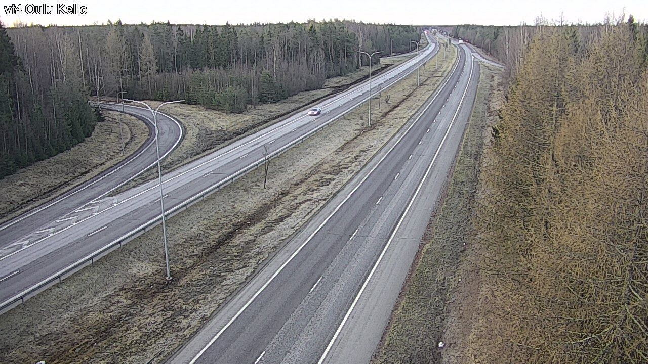Weather Camera Image Väg 4 Uleåborg, Kello, Oulu, Pohjois-Pohjanmaa
