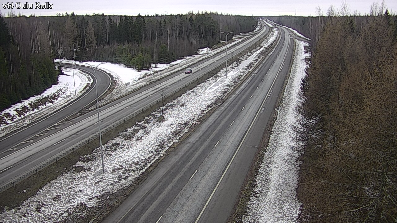 Weather Camera Image Road 4 Oulu, Kello, Oulu, Pohjois-Pohjanmaa