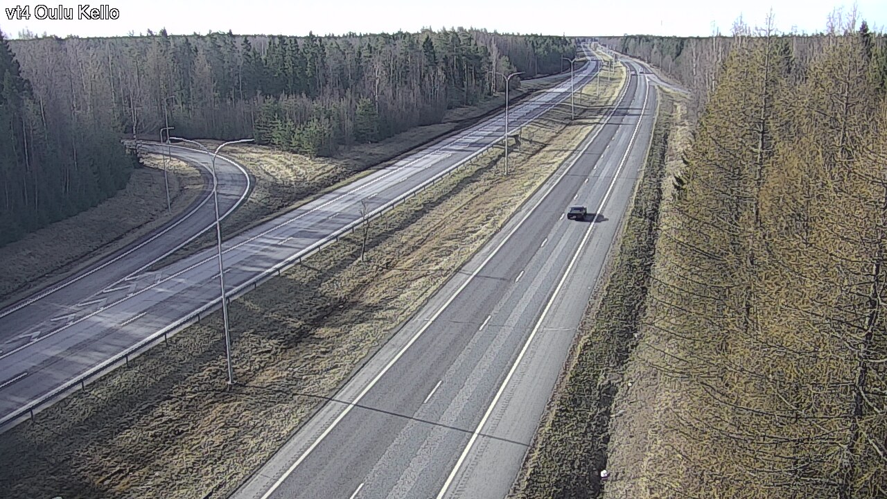 Weather Camera Image Väg 4 Uleåborg, Kello, Oulu, Pohjois-Pohjanmaa