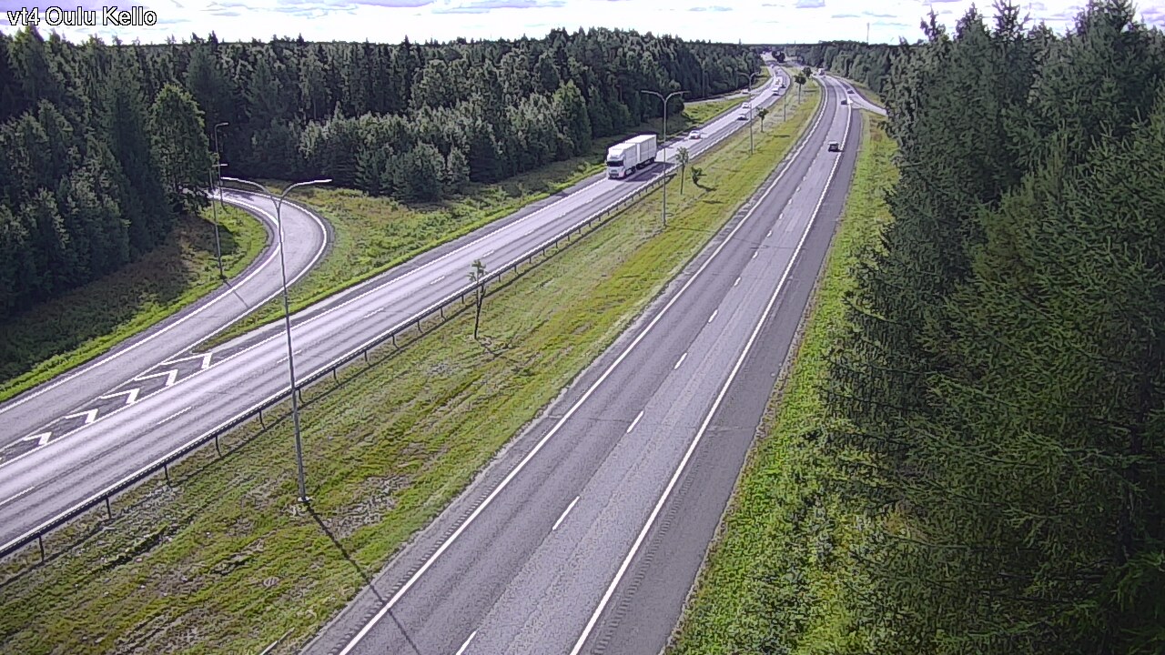 Weather Camera Image Road 4 Oulu, Kello, Oulu, Pohjois-Pohjanmaa