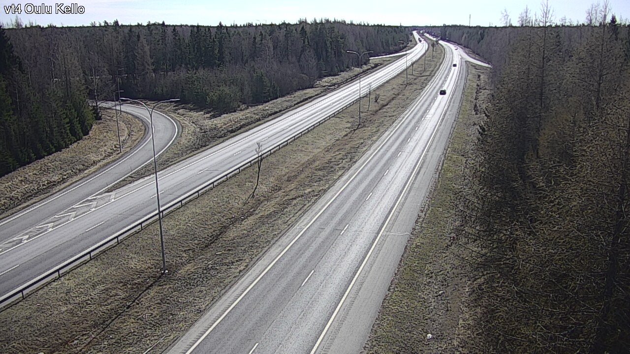 Weather Camera Image Väg 4 Uleåborg, Kello, Oulu, Pohjois-Pohjanmaa