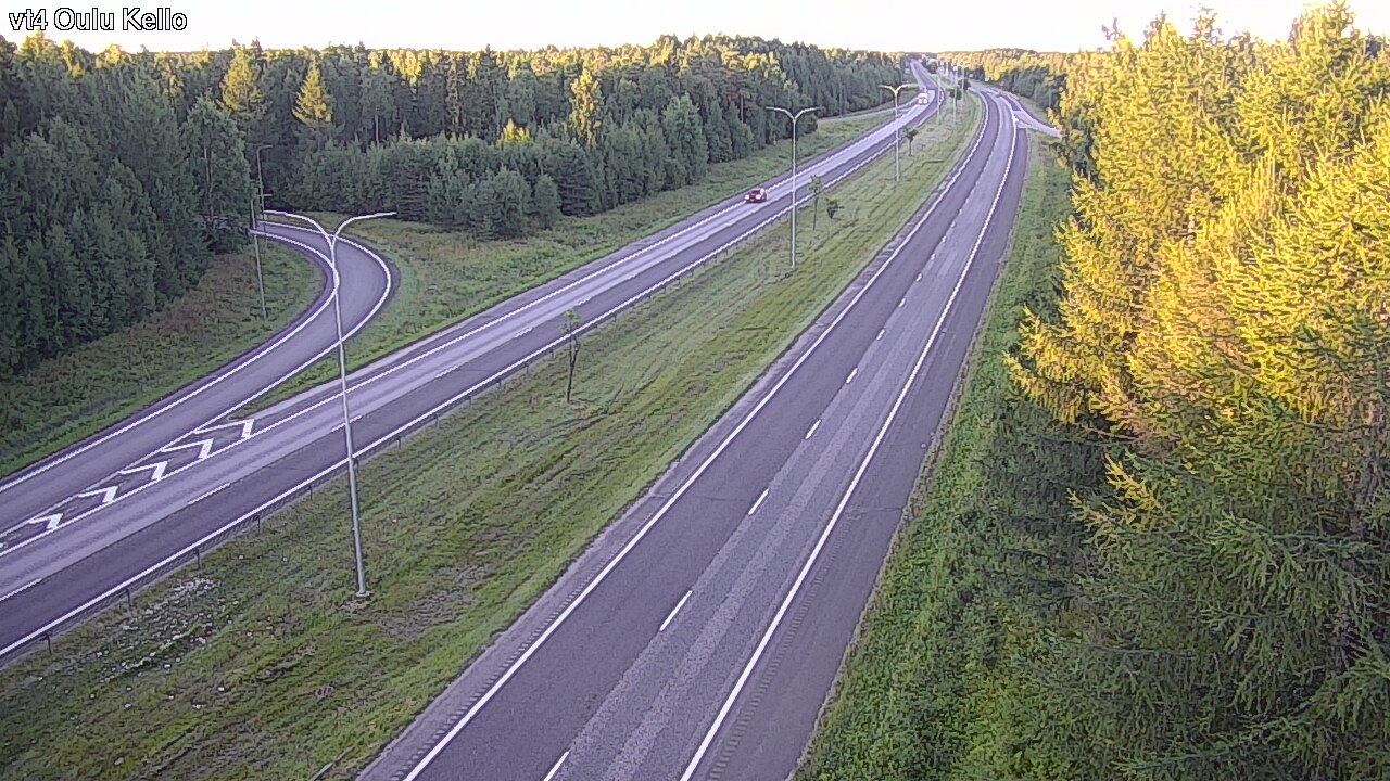 Weather Camera Image Road 4 Oulu, Kello, Oulu, Pohjois-Pohjanmaa