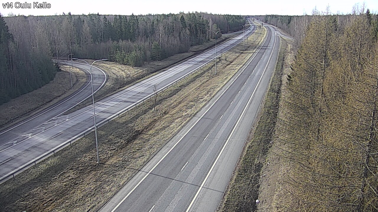 Weather Camera Image Väg 4 Uleåborg, Kello, Oulu, Pohjois-Pohjanmaa