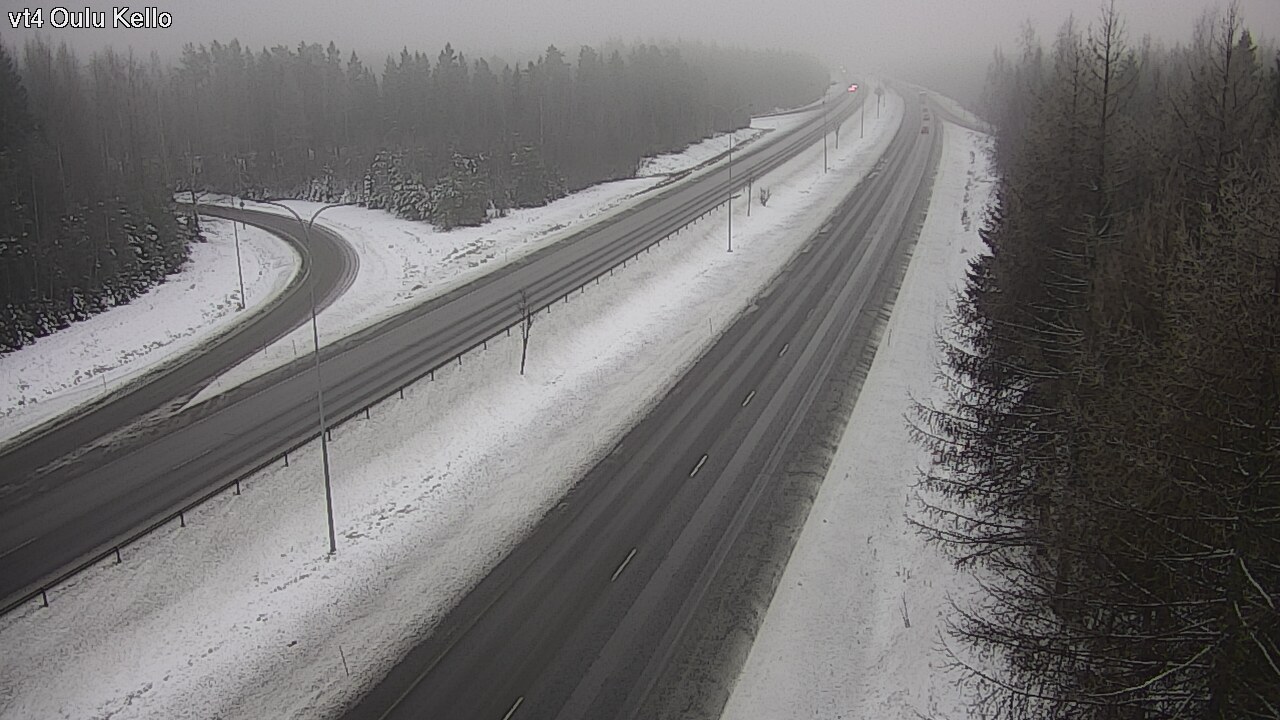 Weather Camera Image Väg 4 Uleåborg, Kello, Oulu, Pohjois-Pohjanmaa