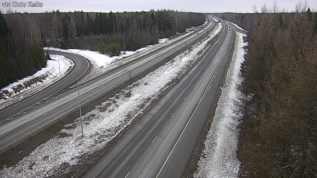 Weather Camera Image Road 4 Oulu, Kello, Oulu, Pohjois-Pohjanmaa