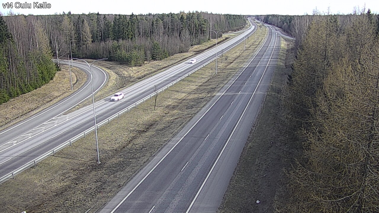 Weather Camera Image Väg 4 Uleåborg, Kello, Oulu, Pohjois-Pohjanmaa