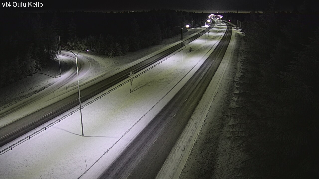 Weather Camera Image Väg 4 Uleåborg, Kello, Oulu, Pohjois-Pohjanmaa