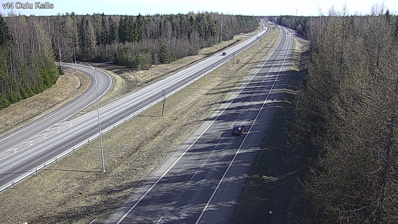 Weather Camera Image Väg 4 Uleåborg, Kello, Oulu, Pohjois-Pohjanmaa
