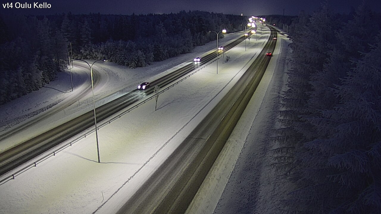 Weather Camera Image Väg 4 Uleåborg, Kello, Oulu, Pohjois-Pohjanmaa