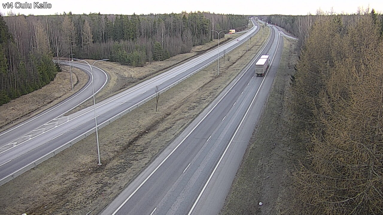 Weather Camera Image Väg 4 Uleåborg, Kello, Oulu, Pohjois-Pohjanmaa