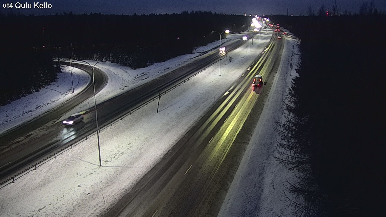 Weather Camera Image Väg 4 Uleåborg, Kello, Oulu, Pohjois-Pohjanmaa