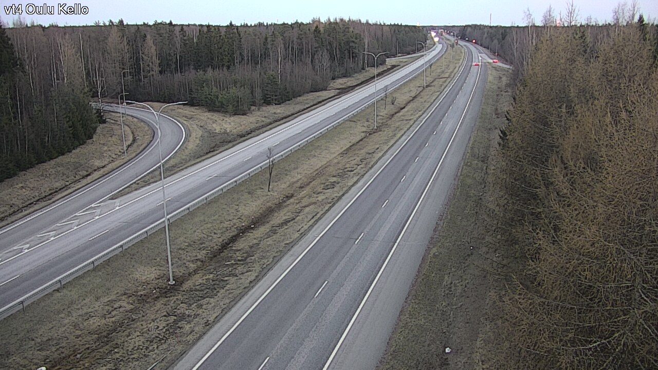 Weather Camera Image Väg 4 Uleåborg, Kello, Oulu, Pohjois-Pohjanmaa