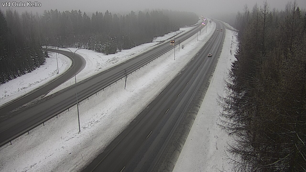 Weather Camera Image Road 4 Oulu, Kello, Oulu, Pohjois-Pohjanmaa