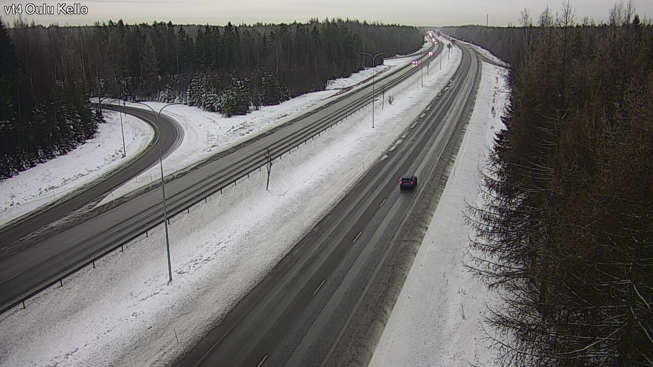Weather Camera Image Road 4 Oulu, Kello, Oulu, Pohjois-Pohjanmaa