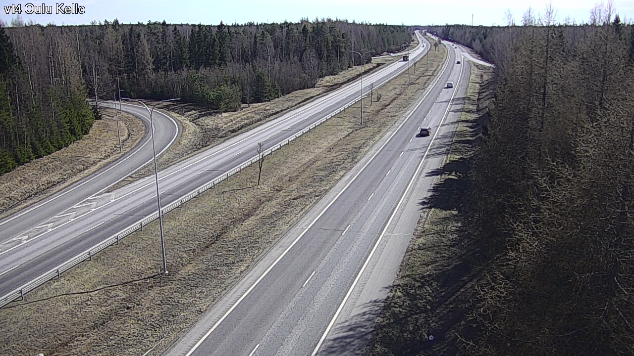 Weather Camera Image Väg 4 Uleåborg, Kello, Oulu, Pohjois-Pohjanmaa
