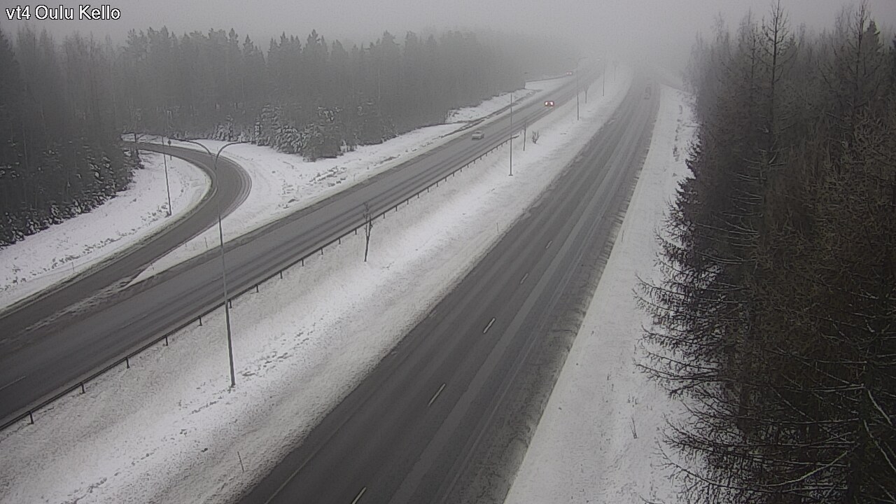 Weather Camera Image Road 4 Oulu, Kello, Oulu, Pohjois-Pohjanmaa