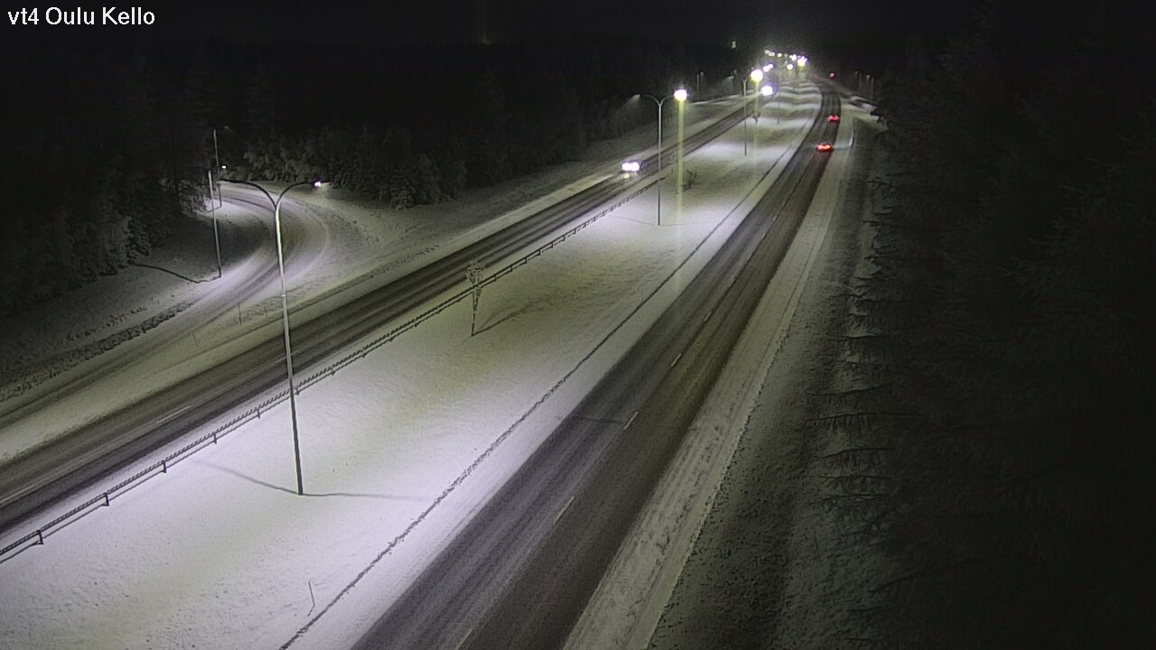 Weather Camera Image Väg 4 Uleåborg, Kello, Oulu, Pohjois-Pohjanmaa