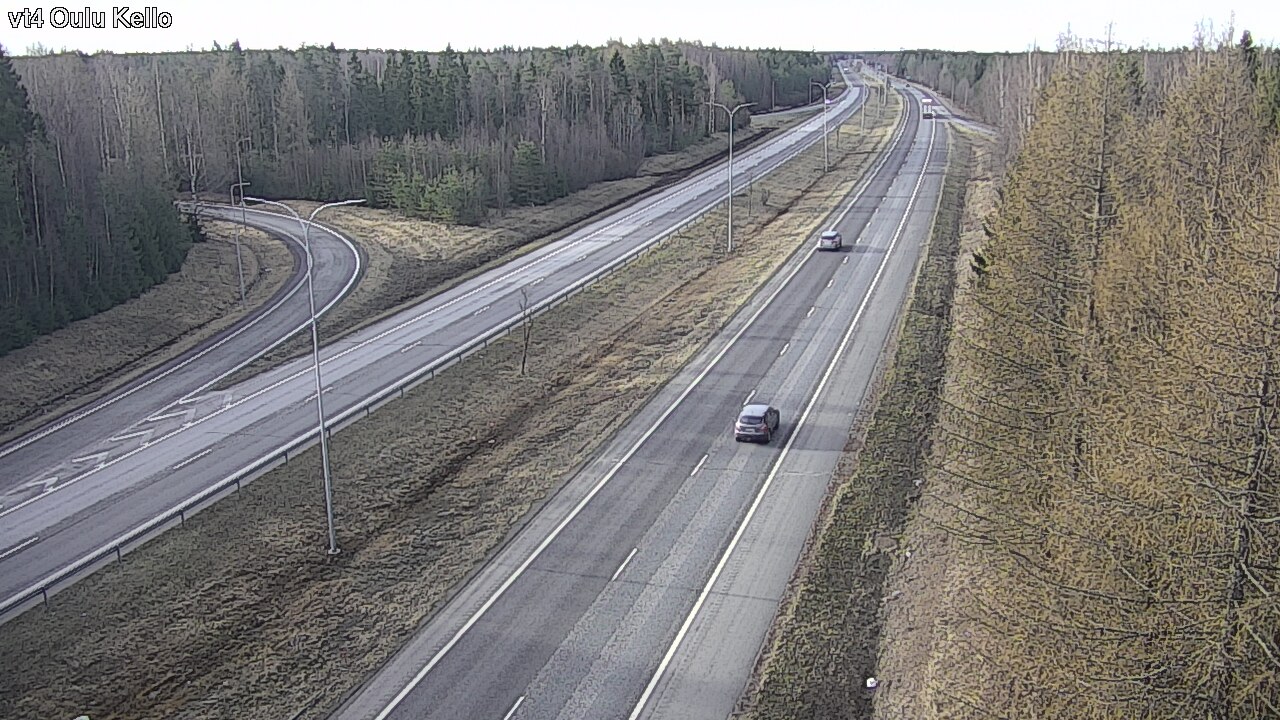 Weather Camera Image Väg 4 Uleåborg, Kello, Oulu, Pohjois-Pohjanmaa