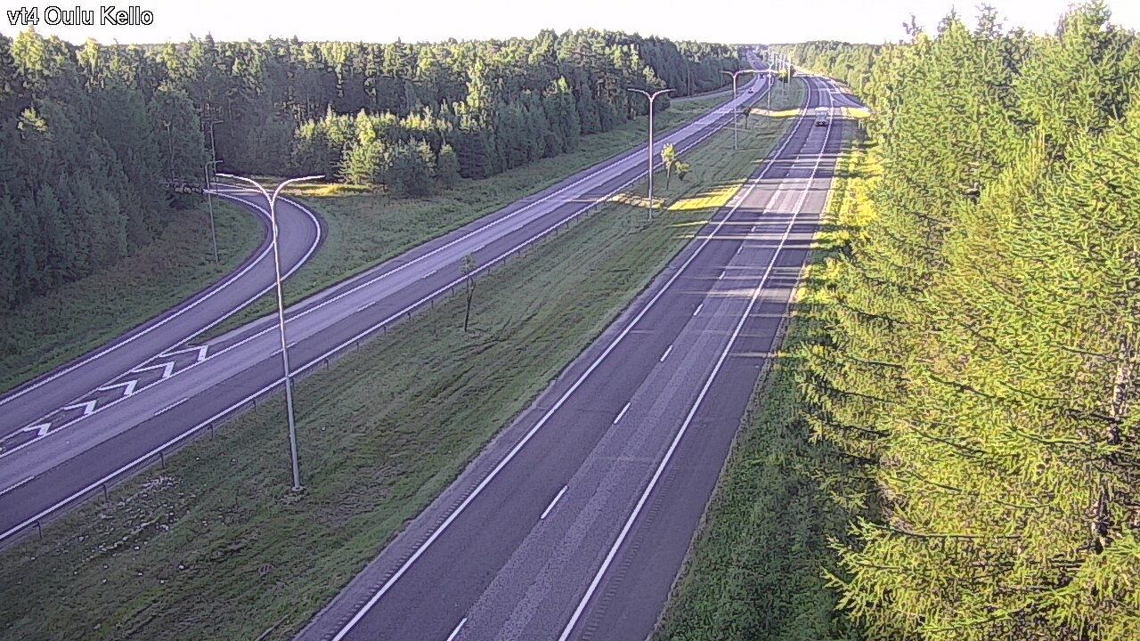 Weather Camera Image Road 4 Oulu, Kello, Oulu, Pohjois-Pohjanmaa