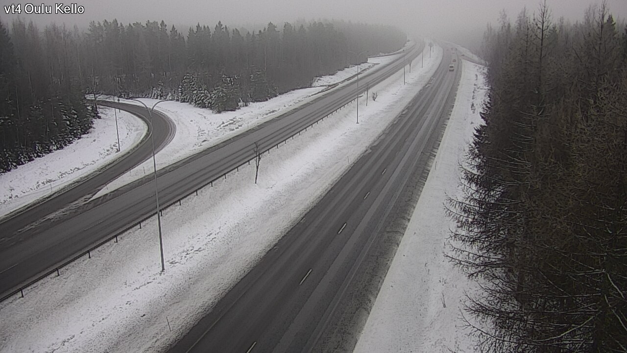 Weather Camera Image Road 4 Oulu, Kello, Oulu, Pohjois-Pohjanmaa