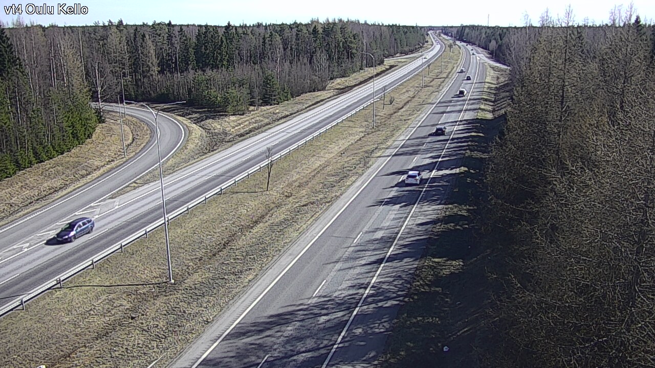 Weather Camera Image Väg 4 Uleåborg, Kello, Oulu, Pohjois-Pohjanmaa