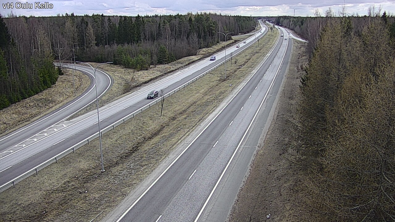 Weather Camera Image Road 4 Oulu, Kello, Oulu, Pohjois-Pohjanmaa