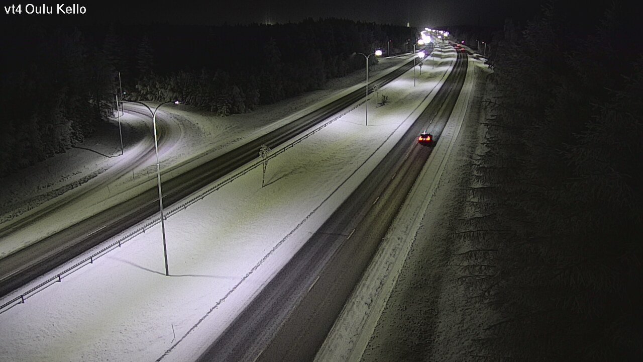 Weather Camera Image Väg 4 Uleåborg, Kello, Oulu, Pohjois-Pohjanmaa