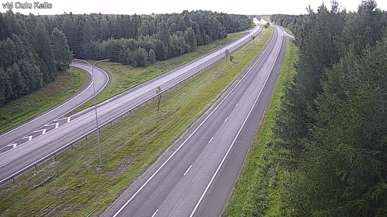 Weather Camera Image Road 4 Oulu, Kello, Oulu, Pohjois-Pohjanmaa