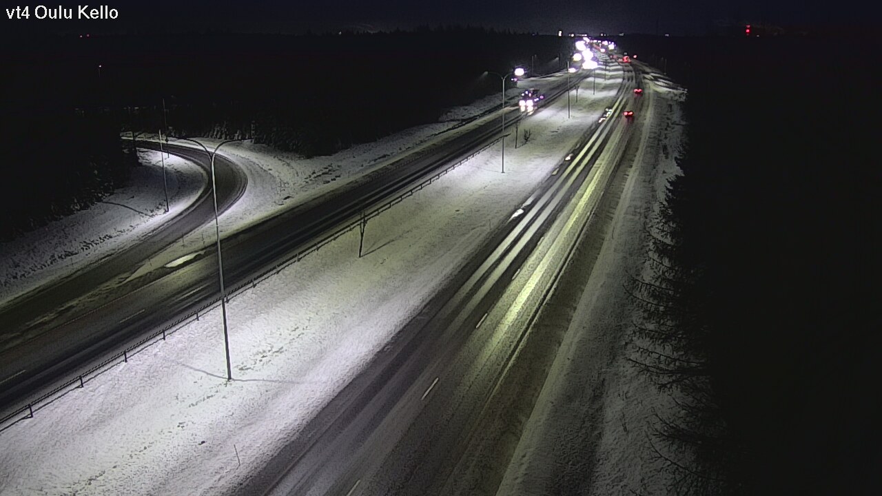 Weather Camera Image Väg 4 Uleåborg, Kello, Oulu, Pohjois-Pohjanmaa