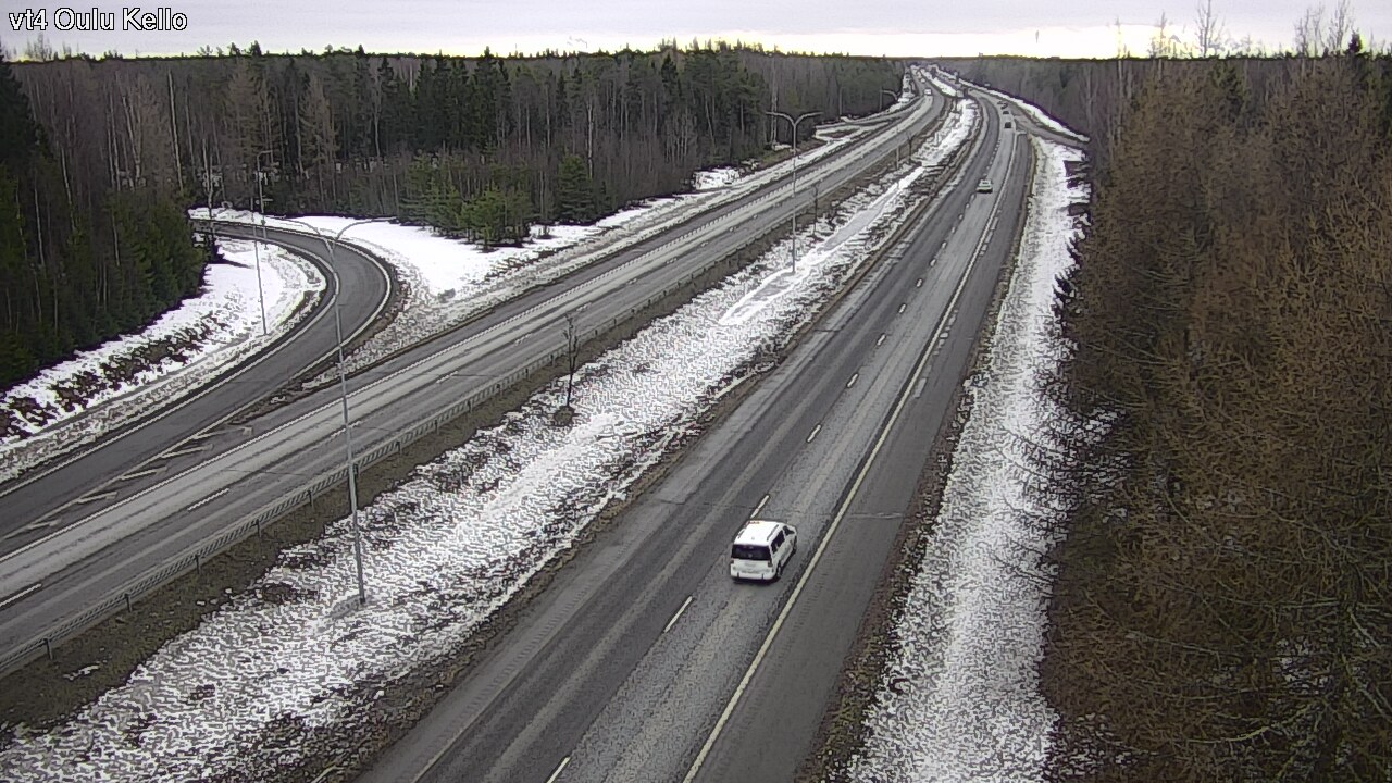 Weather Camera Image Road 4 Oulu, Kello, Oulu, Pohjois-Pohjanmaa