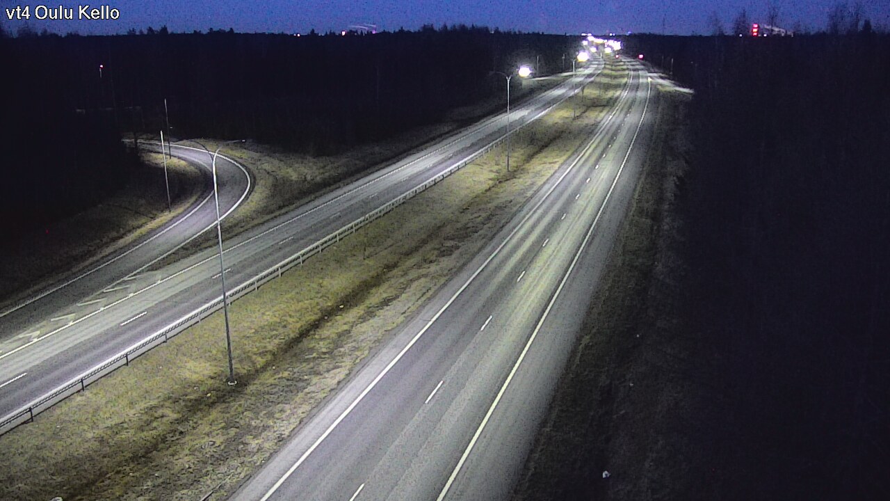 Weather Camera Image Väg 4 Uleåborg, Kello, Oulu, Pohjois-Pohjanmaa