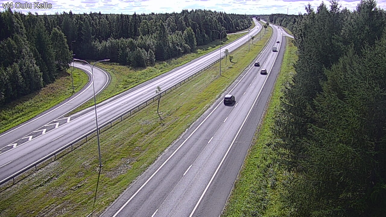 Weather Camera Image Road 4 Oulu, Kello, Oulu, Pohjois-Pohjanmaa
